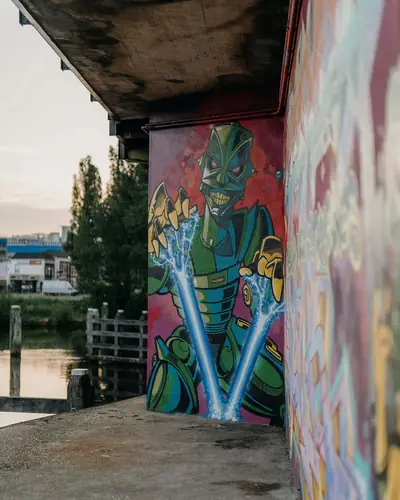 Tramkade Den Bosch – graffiti onder de brug